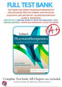 Test bank Lehne Pharmacotherapeutics for Advanced Practice Nurses and Physician Assistants 2nd Edition by Rosenthal (2020/2021), 9780323554954, Chapter 1-92 Complete Questions and Answers A+