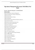 test bank for Test Bank Operations Management Stevenson 11th Edition Chapter 1-19 updated A+