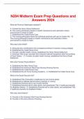  N204 Midterm Exam Prep Questions and Answers 2024