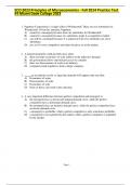 ECO 2023 Principles of Microeconomics - Fall 2014 Practice Test #3 Miami Dade College 2023.