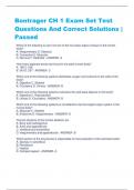 Bontrager CH 1 Exam Set Test  Questions And Correct Solutions |  Passed