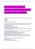 CLC Practice Exam #6 (Questions and Answers A+ Graded 100% Verified)