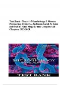 Test Bank - Nester’s Microbiology A Human Perspective Denise G. Anderson Sarah N. Salm Deborah P. Allen Mcgraw Hill Complete All Chapters 2023/2024