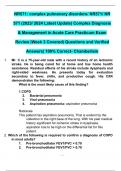 NR571: complex pulmonary disorders/ NR571/ NR 571 (2023/ 2024 Latest Update) Complex Diagnosis & Management in Acute Care Practicum Exam Review |Week 3 Covered| Questions and Verified Answers| 100% Correct- Chamberlain