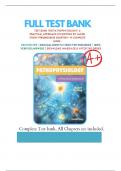 Test Bank for Pathophysiology: A Practical Approach: A Practical Approach 4th Edition By Lachel Story Chapter 1 - 14