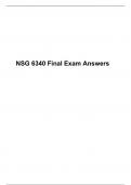 NSG 6340 Final Exam (Version 2), South University