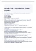 ABMDI Exam Questions with correct Answers