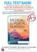 Test Bank For Medical-Surgical Nursing Concepts for Interprofessional Collaborative Care 10th Edition by Donna Ignatavicius (2021/2022), 9780323612425, Chapter 1-69 Complete Questions and Answers A+