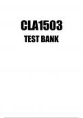 CLA1503 TEST BANK 2023