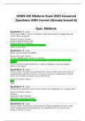 SOWK 435 Midterm Exam 2023 Answered Questions 100% Correct (Already Scored A)