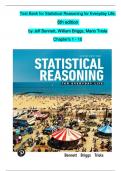 TEST BANK For Statistical Reasoning for Everyday Life, 6th edition by Jeff Bennett, William Briggs, Mario Triola, Chapters 1 - 10, Newest Version (Verified by Experts)