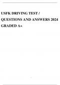 USFK DRIVING TEST / QUESTIONS AND ANSWERS 2024 GRADED A+.