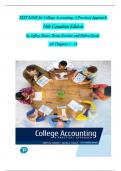 TEST BANK For College Accounting, A Practical Approach 14th Canadian Edition, By Jeffrey Slater, Debra Good,  Chapters 1 - 13, Newest Version (Verified by Experts)