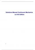 Solutions Manual Continuum Mechanics  Lai 4th Edition