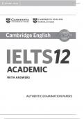 Cambridge IELTS 12 with Answers Academic