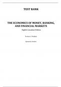 Solutions Manual With Test Bank For The Economics of Money, Banking, and Financial Markets 8th (Canadian Edition) By  Frederic Mishkin  (All Chapters, 100% original verified, A  Grade)