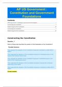 AP US Government : Constitution and Government Foundations