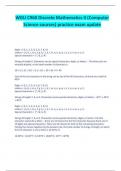 WGU C960 Discrete Mathematics II (Computer Science courses) practice exam update