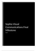 Sophia Visual Communications Final Milestone 2023-2024 Scored 84% 