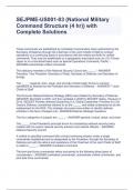 SEJPME-US001-03 (National Military Command Structure (4 hr)) with Complete Solutions