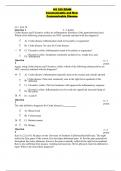 HS 320 EXAM Communicable and Non-Communicable Disease