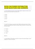 RCDD CH9 POWER DISTRIBUTION EXAM QUESTIONS AND ANSWERS.