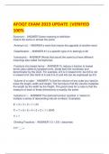 AFOQT EXAM 2023 UPDATE |VERIFIED  100%