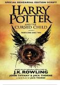Harry Potter and the Cursed Child - Parts I & II: The Official Script Book of the Original West End Production