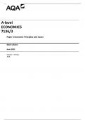 AQA A-level ECONOMICS 7136/3  Paper 3 Economic Principles and Issues Mark scheme June 2023 Version: 1.0 Final 
