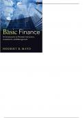 Basic Finance An Introduction to Financial Institutions, Investments, And Management 11th Edition by Herbert B. Mayo - Test Bank