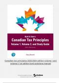 Canadian tax principles 2023/2024 edition volume i and volume ii 1st edition byrd solutions manual