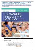 EBERSOLE AND HESS’ TOWARD HEALTHY AGING 10TH EDITION TOUHY TEST BANK| ALL CHAPTERS AVAILABLE|QUESTIONS AND CORRECT ANSWERS |100% PASS|2023-2024