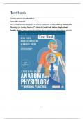 Test Bank for Essentials of Anatomy and Physiology for Nursing Practice 2nd Edition by Neal Cook, Andrea Shepherd
