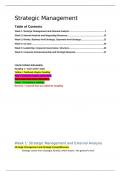 Strategic Management - ALL MATERIALS COVERED
