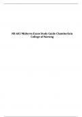 NR 602 Midterm Exam Study Guide Chamberlain College of Nursing