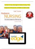 TEST BANK For Davis Advantage for Pediatric Nursing The Critical Components of Nursing Care 2nd Edition Rudd| Verified Chapters 1 - 22 | Complete