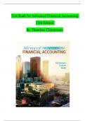 Test Bank for Advanced Financial Accounting 13th Edition By Theodore Christensen