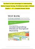 Test Bank for Davis Advantage for Understanding Medical-Surgical Nursing, 7th Edition by Linda S. Williams, Chapter 1 - 57 | Complete Newest Version
