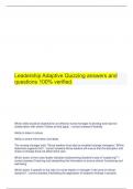 Leadership Adaptive Quizzing answers and questions 100% verified.