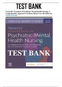 Test Bank for Varcarolis Essentials of Psychiatric Mental Health Nursing 5th Edition Fosbre / All Chapters 1-28 / Full Complete A+