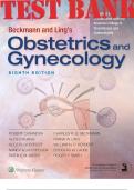 TEST BANK for Beckmann and Ling's Obstetrics and Gynecology 8th Edition by Robert Casanova. ISBN 9781975106508 (Complete 50 Chapters Q&As)