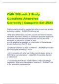 CMN 568 unit 1 Study  Questions Answered  Correctly | Complete Set 2023