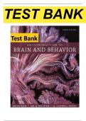 An Introduction to Brain and Behavior, 6e Bryan Kolb, Ian Whishaw, Teskey (Test Bank, Latest Edition 2024, Grade A+, 100% Verified)
