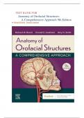      TEST BANK FOR  Anatomy of Orofacial Structures:  A Comprehensive Approach 9th Edition by Richard W Brand,  Donald E Isselhard |perfect solution A+