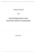 Solutions Manual for Electrical Engineering in Context Smart Devices Robots & Communications 1st Edition by Roman Kuc (All Chapters, 100% original verified, A+ Grade)