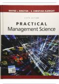 Practical Management Science, 6e Winston Test Bank