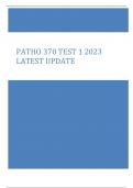 PATHO 370 TEST 1 2023  LATEST UPDAT