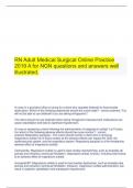 RN Adult Medical Surgical Online Practice 2019 A for NGN questions and answers well illustrated.