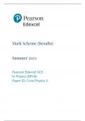Edexcel AS Level Physics Paper 2 Mark Scheme June 2023