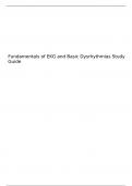 Fundamentals of EKG and Basic Dysrhythmias Study Guide